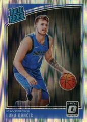 Luka Doncic [Shock] Basketball Cards 2018 Panini Donruss Optic Prices