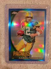 Aaron Rodgers [Blue Refractor] Football Cards 2010 Topps Chrome Prices