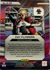 Back | Zay Flowers Football Cards 2023 Panini Prizm Draft Picks Instant Impact