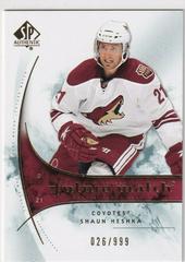 Shaun Heshka #179 Hockey Cards 2009 SP Authentic Prices