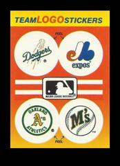 Dodgers, Expos, A's, Mariners Baseball Cards 1991 Fleer Team Logo Stickers Top 10 Prices