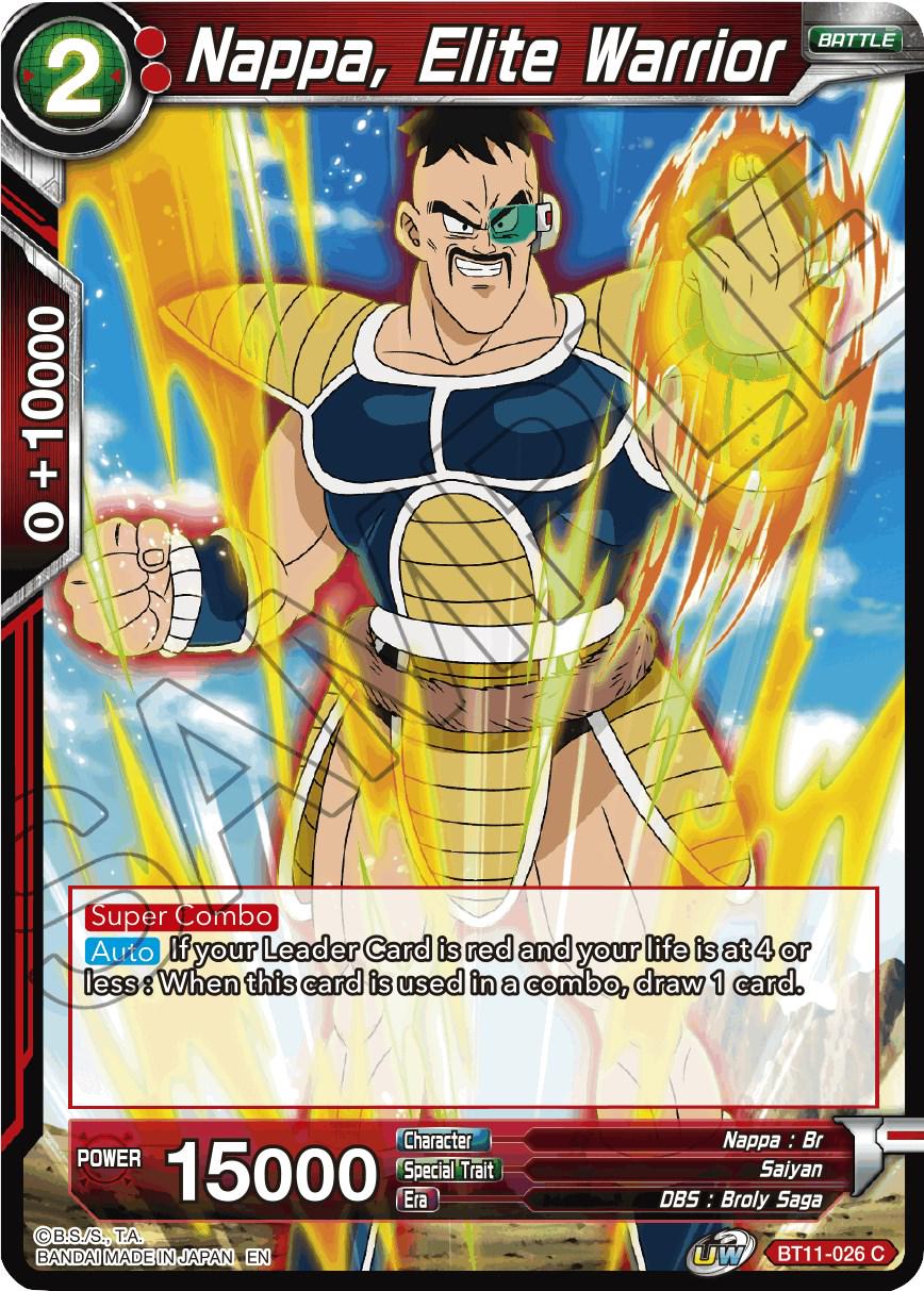 Nappa, Elite Warrior [Foil] BT11-026 Dragon Ball Super Vermilion Bloodline