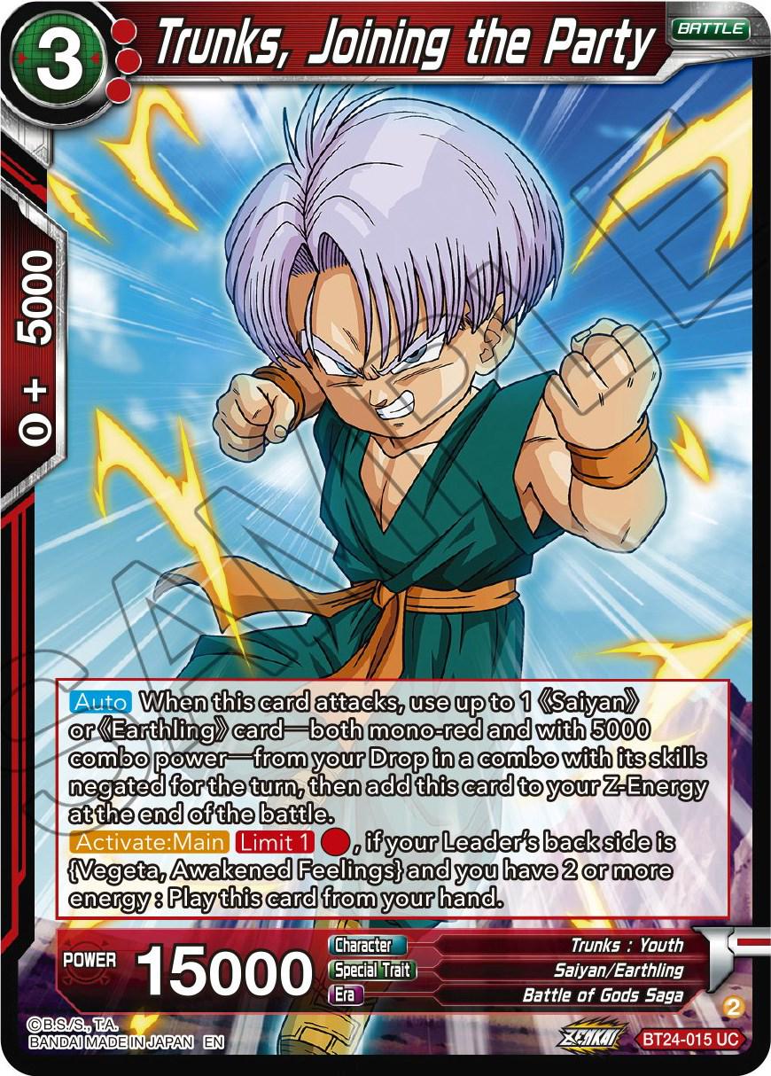 Trunks, Joining the Party [Foil] BT24-015 Dragon Ball Super Beyond Generations