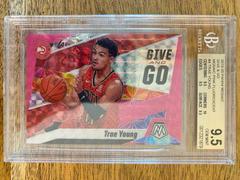Trae Young [Pink Fluorescent] Basketball Cards 2019 Panini Mosaic Give and Go Prices