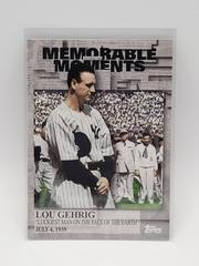 Lou Gehrig Baseball Cards 2017 Topps Memorable Moments Prices