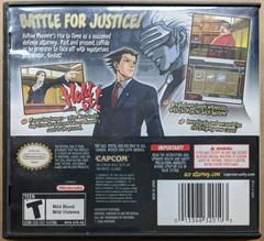 Case Back (NA) | Phoenix Wright Trials and Tribulations Nintendo DS