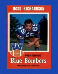 Ross Richardson Football Cards 1971 O Pee Chee CFL Prices