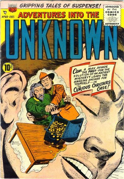 Adventures into the Unknown #69 (1955) Comic Books Adventures into the Unknown