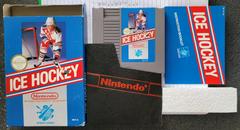 Box, Cartridge, Manual, Sleeve, And Styrofoam  | Ice Hockey NES