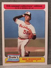 Mike Boddicker #34 Baseball Cards 1985 Drake's Prices