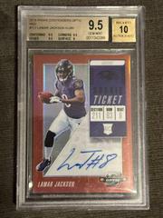 Lamar Jackson [Autograph Red] #112 Football Cards 2018 Panini Contenders Optic Prices