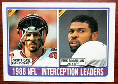 Interception Leaders [S.Case, E.McMillan] Football Cards 1989 Topps Prices
