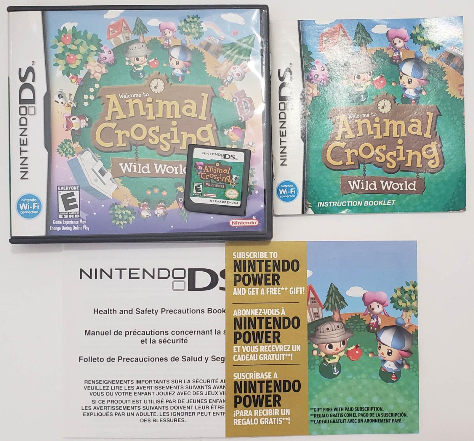 Animal Crossing Wild World Item, Box, and Manual Nintendo DS