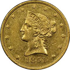 1851 Coins Liberty Head Gold Eagle Prices