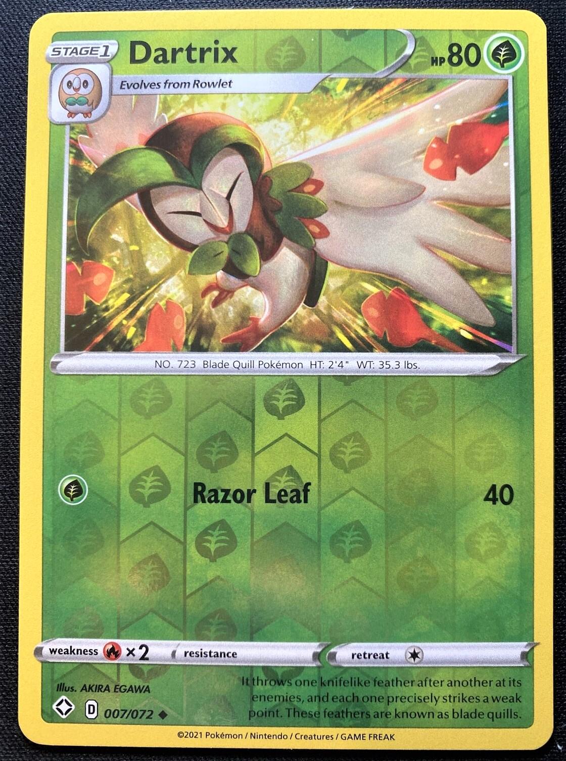 Dartrix [Reverse Holo] #7 Pokemon Shining Fates