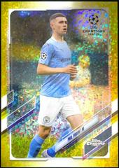 Phil Foden [Yellow Mini Diamond] Soccer Cards 2020 Topps Chrome UEFA Champions League Prices