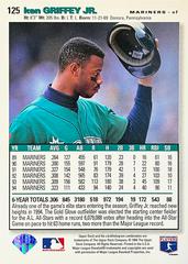 Card Back | Ken Griffey Jr. Baseball Cards 1995 Collector's Choice Se