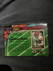 Back Of Card | Kevin Porter [Super Bowl XXVI] Football Cards 1991 Stadium Club