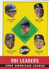 R.B.I. Leaders #395 Baseball Cards 2001 Upper Deck Vintage Prices