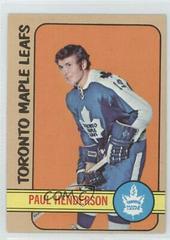 Paul Henderson Hockey Cards 1972 Topps Prices