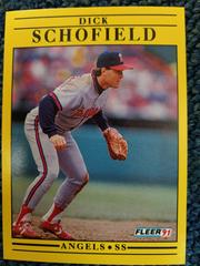 Dick Schofield #325 Baseball Cards 1991 Fleer Prices