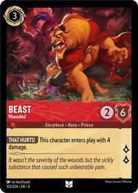 Beast - Wounded #103 Lorcana Ursula's Return