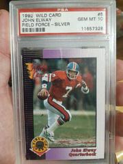 John Elway [Silver] #5 Football Cards 1992 Wild Card Field Force Prices