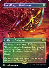 Bloodforged Battle-Axe [Borderless Foil] #392 Magic Double Masters 2022 Prices