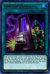 Card of Demise [1st Edition] YuGiOh Duel Power Prices