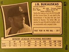 Rear | J.B. Bukauskas Baseball Cards 2020 Topps Heritage Minor League
