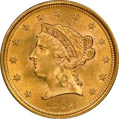 1852 Coins Liberty Head Quarter Eagle Prices