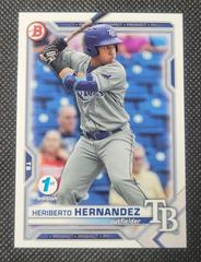 Heriberto Hernandez #BD-100 Baseball Cards 2021 Bowman Draft 1st Edition Prices