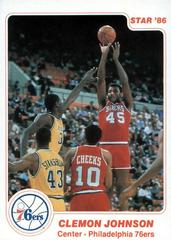 Clemon Johnson #4 Basketball Cards 1986 Star Prices