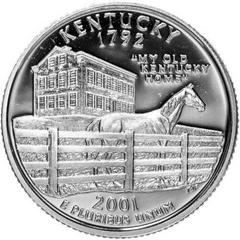 2001 S [SILVER KENTUCKY PROOF] Coins State Quarter Prices