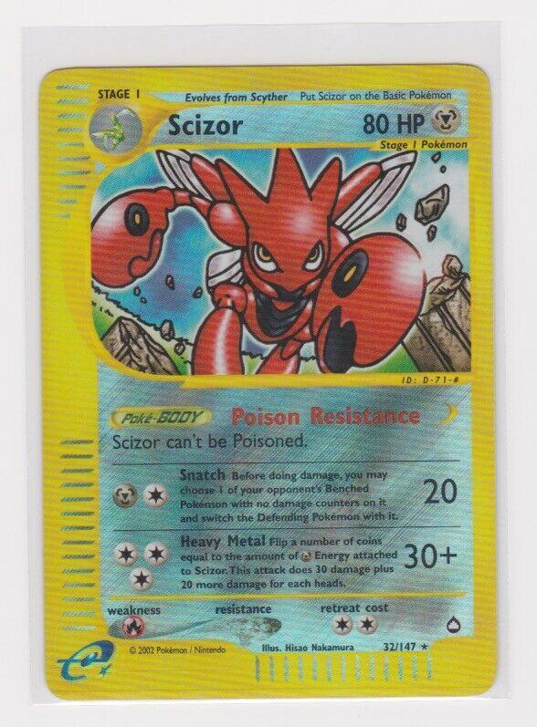 Scizor 32 Prices Pokemon Aquapolis Pokemon Cards