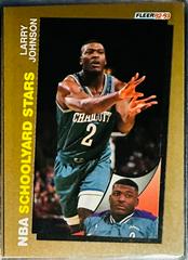 Larry Johnson #259 Basketball Cards 1992 Fleer Spalding Schoolyard Stars Prices