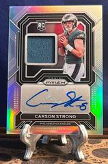 Carson Strong #RPA-CS Football Cards 2022 Panini Prizm Rookie Patch Autographs Prices