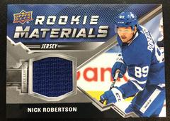 Nick Robertson Hockey Cards 2020 Upper Deck Rookie Materials Prices
