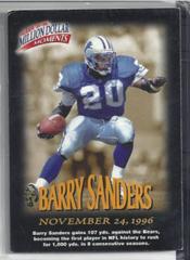 BARRY SANDERS #4 Football Cards 1997 Fleer Million Dollar Moments Prices