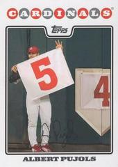 Albert Pujols #TB2 Baseball Cards 2008 Topps Back to School Prices