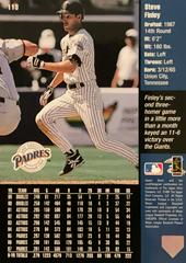 Rear | Steve Finley Baseball Cards 1998 Upper Deck