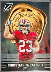 Christian McCaffrey #12 Football Cards 2023 Panini Zenith Zeal of Approval Prices