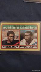 Rushing Leaders [M.Allen, G.Riggs] Football Cards 1986 Topps Prices