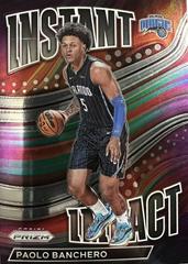 Paolo Banchero #1 Basketball Cards 2022 Panini Prizm Instant Impact Prices