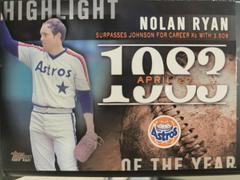 Nolan Ryan Baseball Cards 2015 Topps Highlight of the Year Prices
