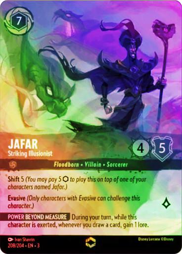 Jafar - Striking Illusionist #208 Lorcana Into the Inklands