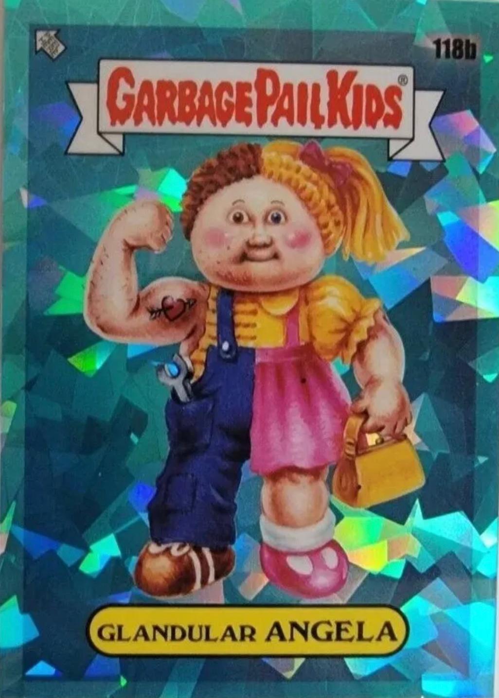 Glandular ANGELA [Blue] #118b Garbage Pail Kids 2021 Sapphire