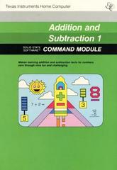 Addition and Subtraction 1 TI-99 Prices