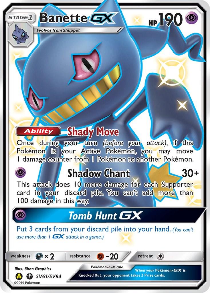 Banette GX #SV61 Pokemon Hidden Fates