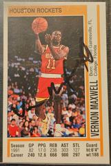Vernon Maxwell [Autograph] Basketball Cards 1991 Panini Sticker Prices